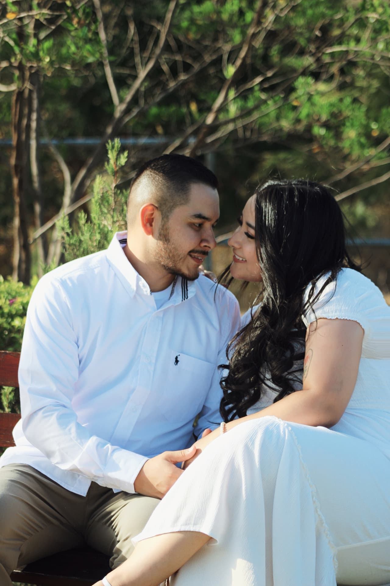 Luis y Karla durante su sesión de compromiso